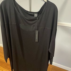 Tamari black jersey 3/4 sleeve shirt